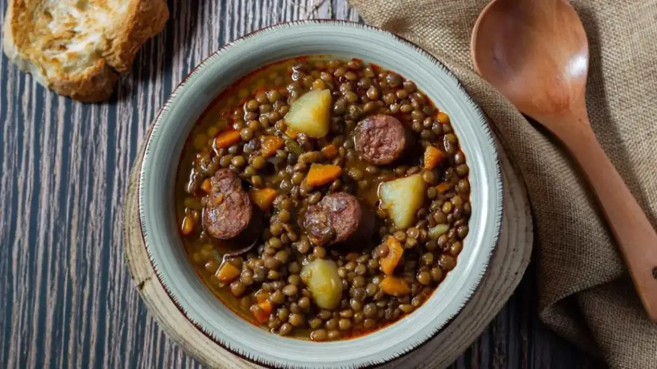 Lentejas con chorizo tiernas y melosas - trucos para acertar