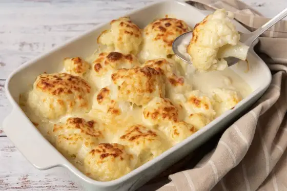 Coliflor con bechamel - Cremosa y perfecta, sin fallos