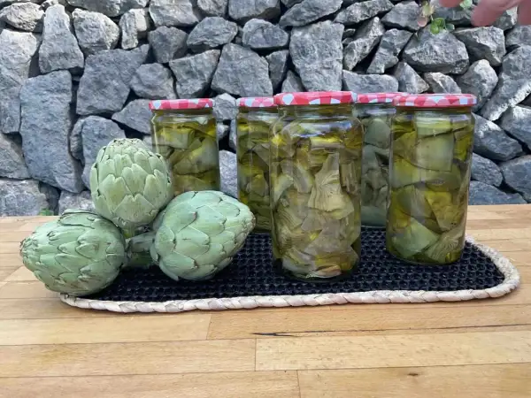 Alcachofas frescas y en conserva, listas para deliciosas recetas con alcachofas de bote.